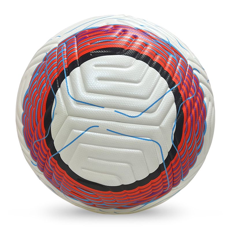 2025 High Quality Custom Logo Soccer Ball New Fashion Size 5 Football for Game Made From PU Material,Blue Arc Sports