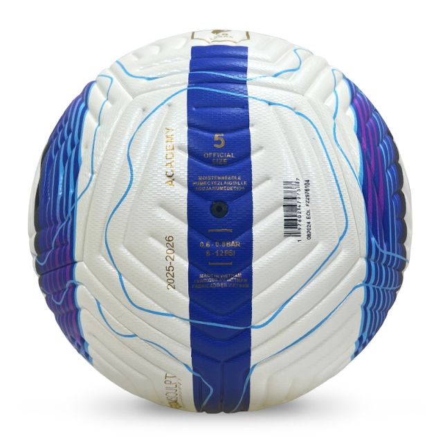 2025 High Quality Custom Logo Soccer Ball New Fashion Size 5 Football for Game Made From PU Material,Blue Arc Sports
