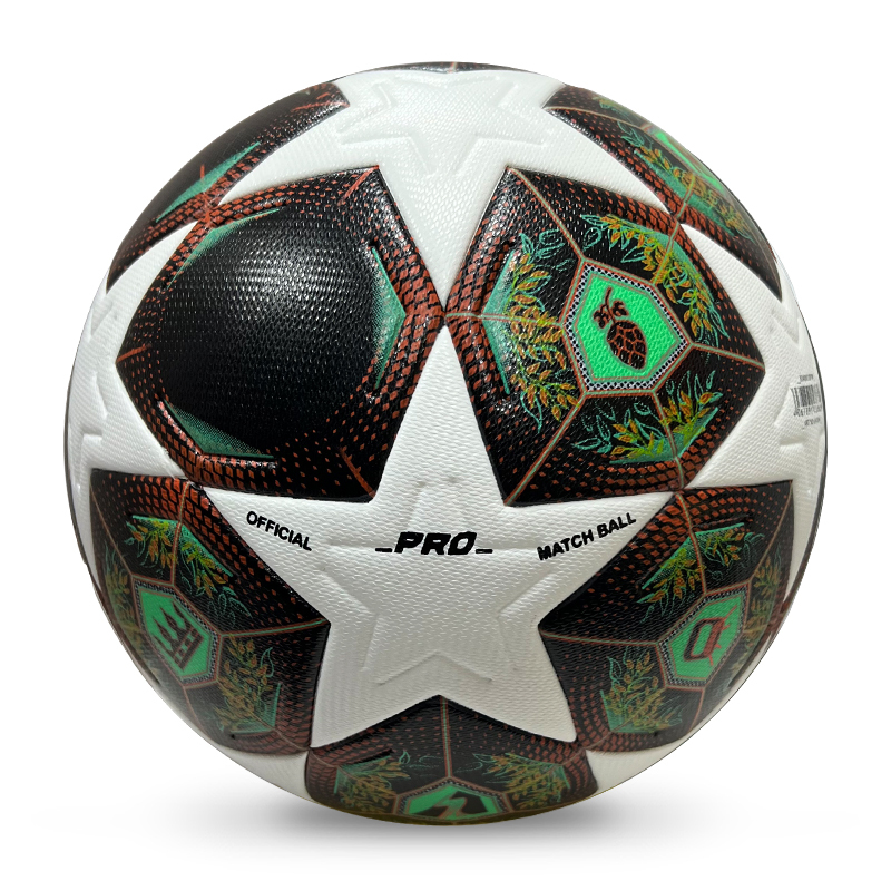 2025 High Quality Custom Logo Soccer Ball New Fashion Size 5 Football for Game Made From PU Material,Blue Arc Sport
