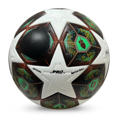 2025 High Quality Custom Logo Soccer Ball New Fashion Size 5 Football for Game Made From PU Material,Blue Arc Sport