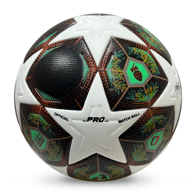 2025 High Quality Custom Logo Soccer Ball New Fashion Size 5 Football for Game Made From PU Material,Blue Arc Sport