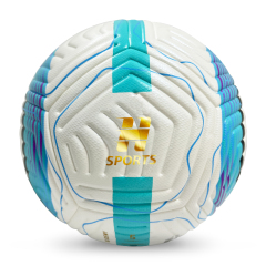 2025 High Quality Custom Logo Soccer Ball New Fashion Size 5 Football for Game Made From PU Material,Blue Arc Sports