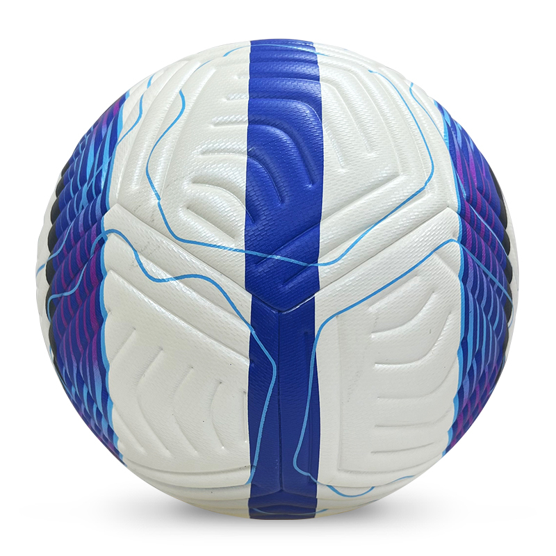 2025 High Quality Custom Logo Soccer Ball New Fashion Size 5 Football for Game Made From PU Material,Blue Arc Sports
