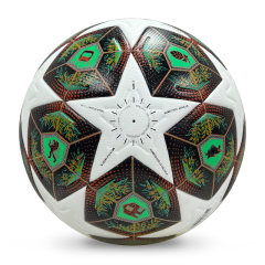 2025 High Quality Custom Logo Soccer Ball New Fashion Size 5 Football for Game Made From PU Material,Blue Arc Sport