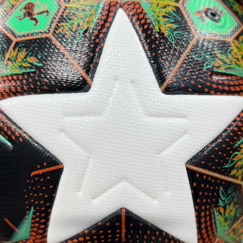 2025 High Quality Custom Logo Soccer Ball New Fashion Size 5 Football for Game Made From PU Material,Blue Arc Sport