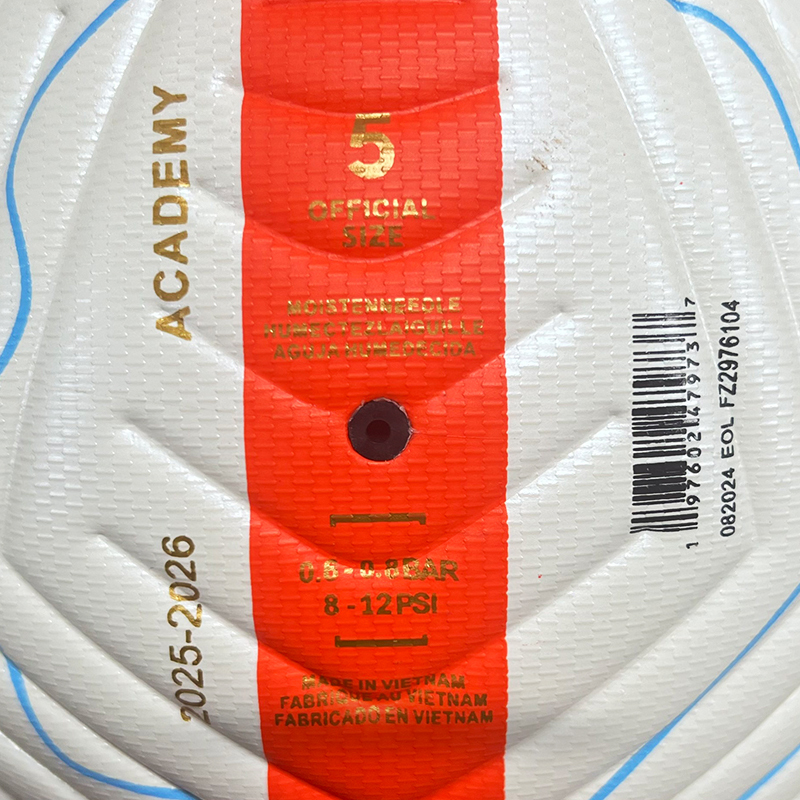 2025 High Quality Custom Logo Soccer Ball New Fashion Size 5 Football for Game Made From PU Material,Blue Arc Sports