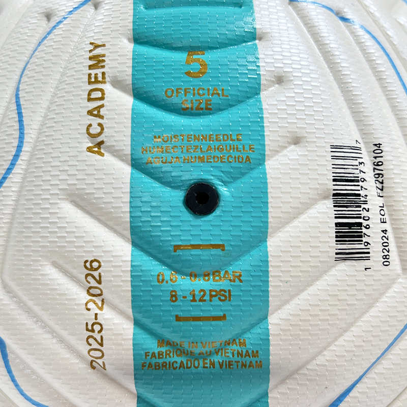 2025 High Quality Custom Logo Soccer Ball New Fashion Size 5 Football for Game Made From PU Material,Blue Arc Sports