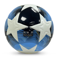 Customizable Adult Soccer Ball Size 5/4 for Indoor/Outdoor Use Glued Match Seamless PU Leather Football Direct from Manufacturer,Blue Arc Sports