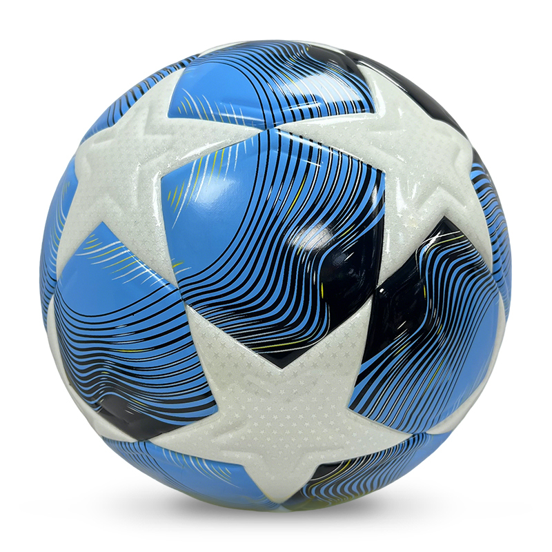 Customizable Adult Soccer Ball Size 5/4 for Indoor/Outdoor Use Glued Match Seamless PU Leather Football Direct from Manufacturer,Blue Arc Sports