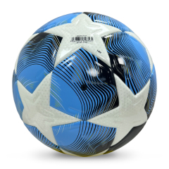 Customizable Adult Soccer Ball Size 5/4 for Indoor/Outdoor Use Glued Match Seamless PU Leather Football Direct from Manufacturer,Blue Arc Sports