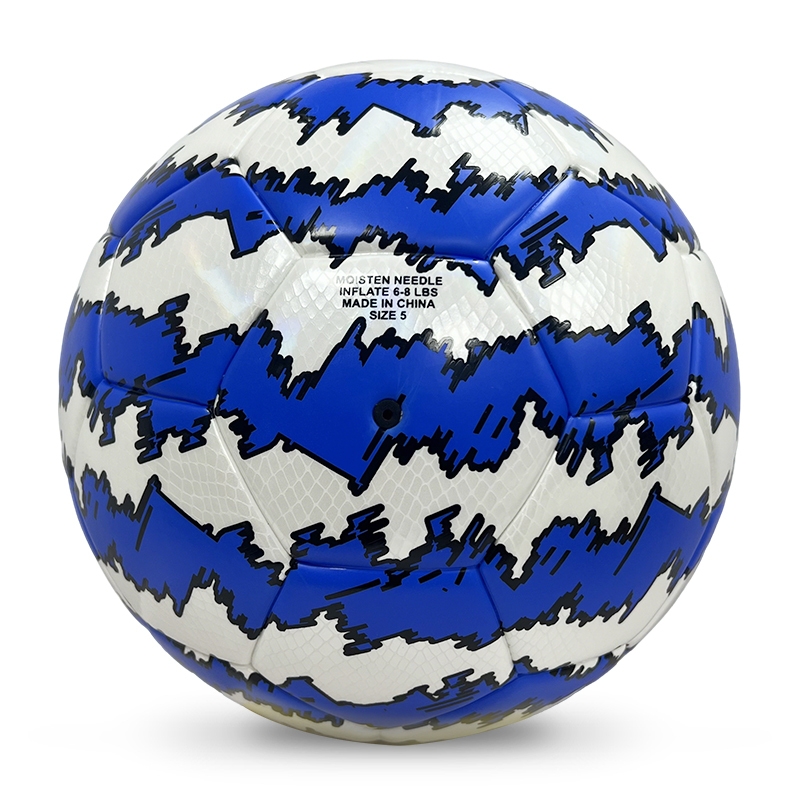 Customizable Adult Soccer Ball Size 5/4 for Indoor/Outdoor Use Glued Match Seamless PU Leather Football Direct from Manufacturer,Blue Arc Sports