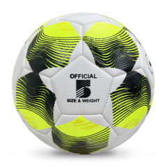 High Quality Size 5 Soccer Ball Machine-Sewn PVC with Print Logo for Sports Training Leisure Competitive Matches,Blue Arc Sports
