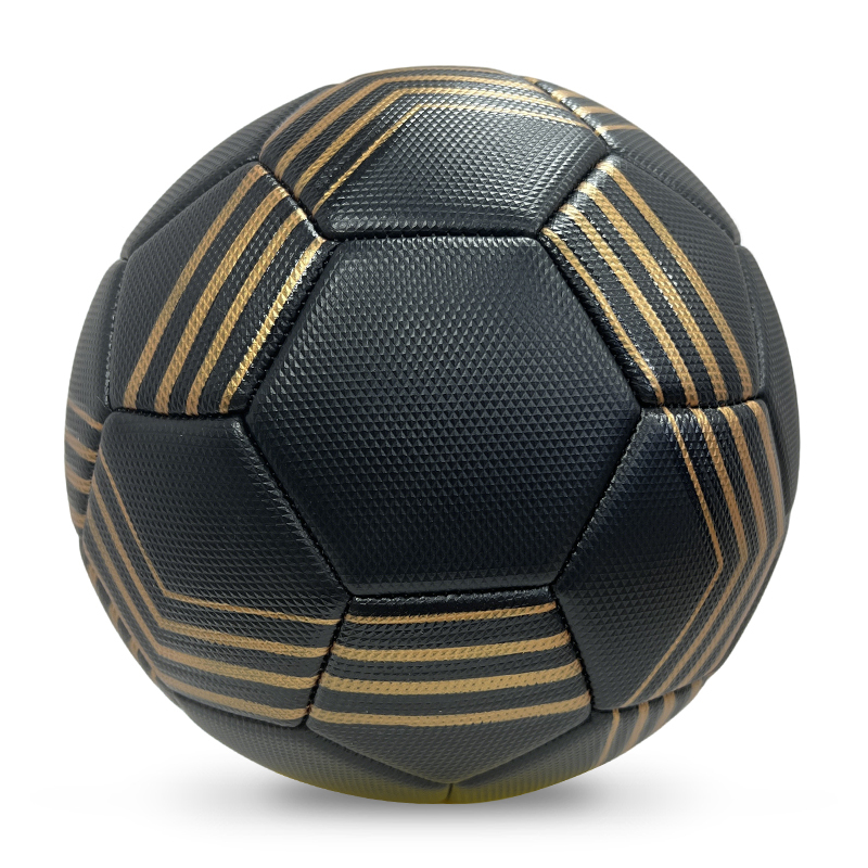 High Quality Size 5 Soccer Ball Machine-Sewn PVC with Print Logo for Sports Training Leisure Competitive Matches,Blue Arc Sports