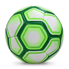High Quality Size 5 Soccer Ball Machine-Sewn PVC with Print Logo for Sports Training Leisure Competitive Matches,Blue Arc Sports
