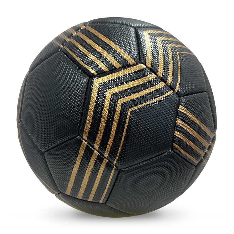 High Quality Size 5 Soccer Ball Machine-Sewn PVC with Print Logo for Sports Training Leisure Competitive Matches,Blue Arc Sports