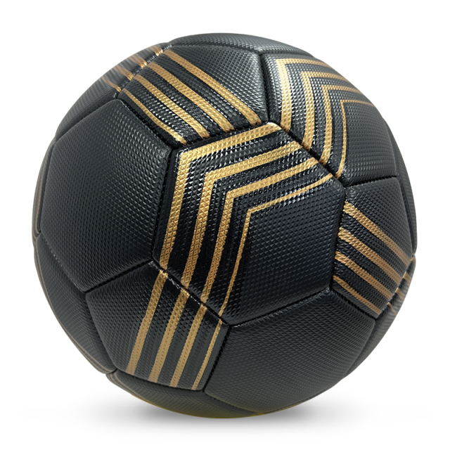 High Quality Size 5 Soccer Ball Machine-Sewn PVC with Print Logo for Sports Training Leisure Competitive Matches,Blue Arc Sports