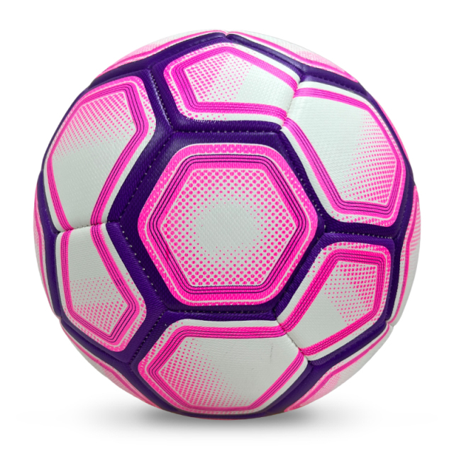 High Quality Size 5 Soccer Ball Machine-Sewn PVC with Print Logo for Sports Training Leisure Competitive Matches,Blue Arc Sport