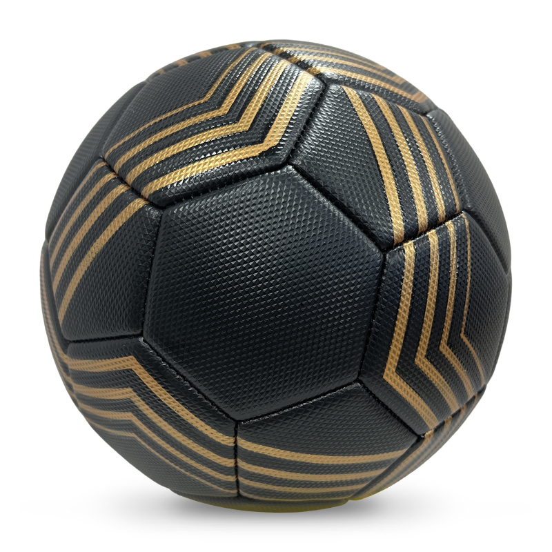 High Quality Size 5 Soccer Ball Machine-Sewn PVC with Print Logo for Sports Training Leisure Competitive Matches,Blue Arc Sports