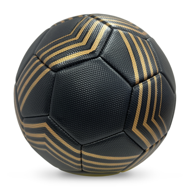 High Quality Size 5 Soccer Ball Machine-Sewn PVC with Print Logo for Sports Training Leisure Competitive Matches,Blue Arc Sports