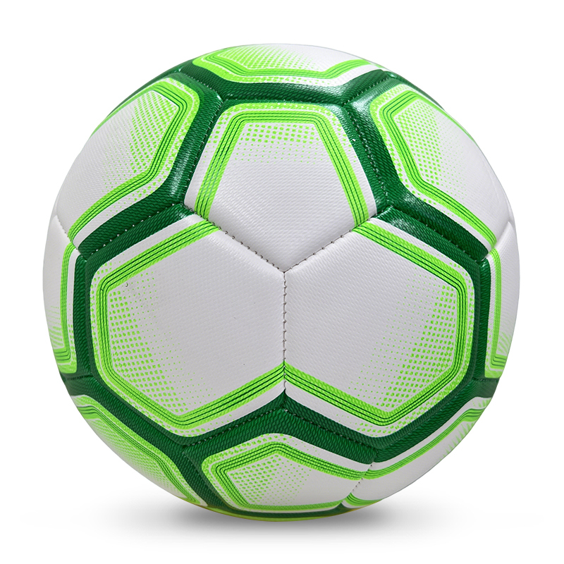 High Quality Size 5 Soccer Ball Machine-Sewn PVC with Print Logo for Sports Training Leisure Competitive Matches,Blue Arc Sports