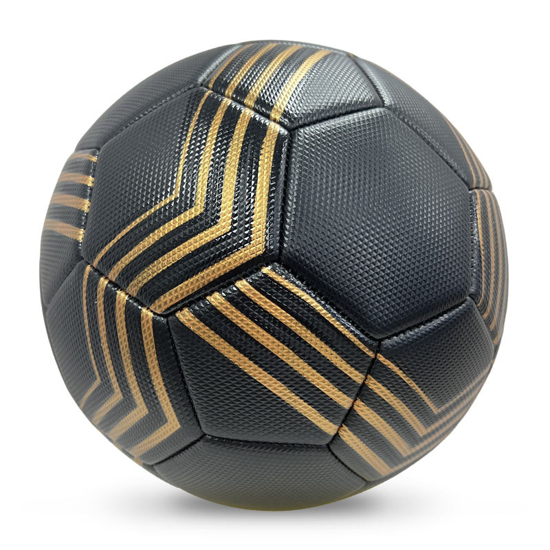 High Quality Size 5 Soccer Ball Machine-Sewn PVC with Print Logo for Sports Training Leisure Competitive Matches,Blue Arc Sports