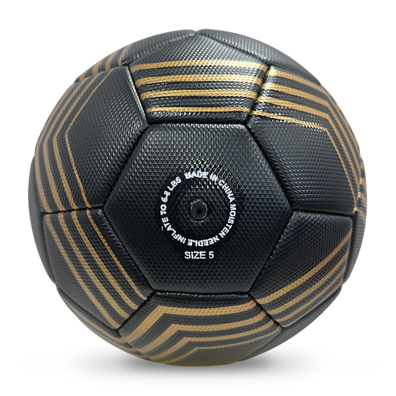 High Quality Size 5 Soccer Ball Machine-Sewn PVC with Print Logo for Sports Training Leisure Competitive Matches,Blue Arc Sports