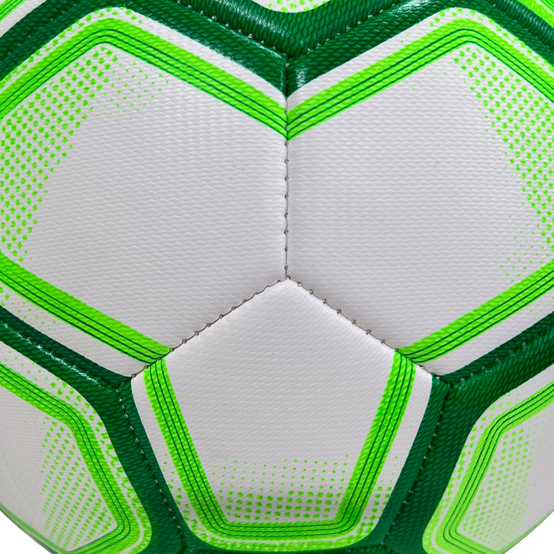 High Quality Size 5 Soccer Ball Machine-Sewn PVC with Print Logo for Sports Training Leisure Competitive Matches,Blue Arc Sports