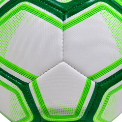 High Quality Size 5 Soccer Ball Machine-Sewn PVC with Print Logo for Sports Training Leisure Competitive Matches,Blue Arc Sports