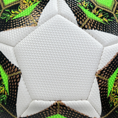 High Quality Size 5 Soccer Ball Machine-Sewn PVC with Print Logo for Sports Training Leisure Competitive Matches,Blue Arc Sports
