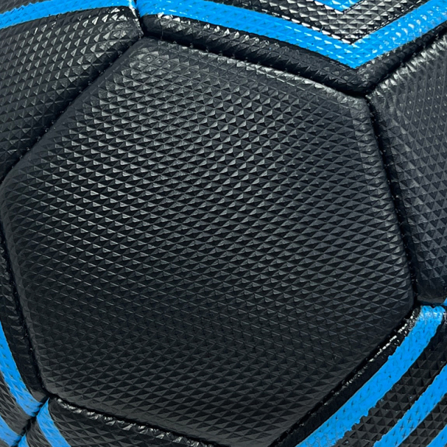 High Quality Size 5 Soccer Ball Machine-Sewn PVC with Print Logo for Sports Training Leisure Competitive Matches,Blue Arc Sports