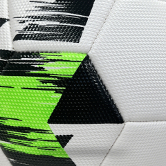 High Quality Size 5 Soccer Ball Machine-Sewn PVC with Print Logo for Sports Training Leisure Competitive Matches,Blue Arc Sports