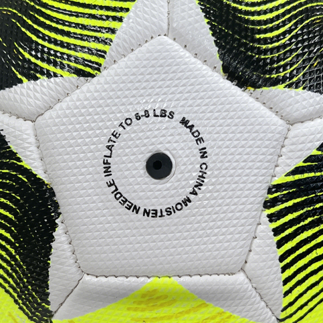 High Quality Size 5 Soccer Ball Machine-Sewn PVC with Print Logo for Sports Training Leisure Competitive Matches,Blue Arc Sports