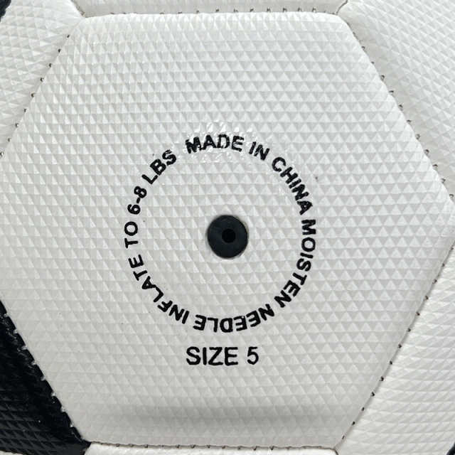 High Quality Size 5 Soccer Ball Machine-Sewn PVC with Print Logo for Sports Training Leisure Competitive Matches,Blue Arc Sports