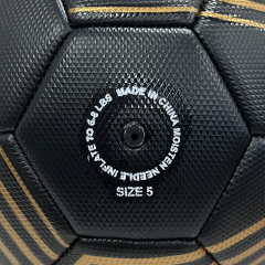 High Quality Size 5 Soccer Ball Machine-Sewn PVC with Print Logo for Sports Training Leisure Competitive Matches,Blue Arc Sports