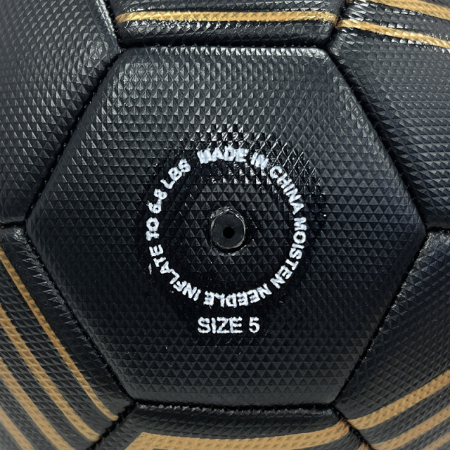 High Quality Size 5 Soccer Ball Machine-Sewn PVC with Print Logo for Sports Training Leisure Competitive Matches,Blue Arc Sports
