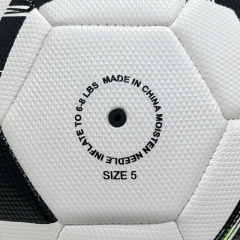 High Quality Size 5 Soccer Ball Machine-Sewn PVC with Print Logo for Sports Training Leisure Competitive Matches,Blue Arc Sports