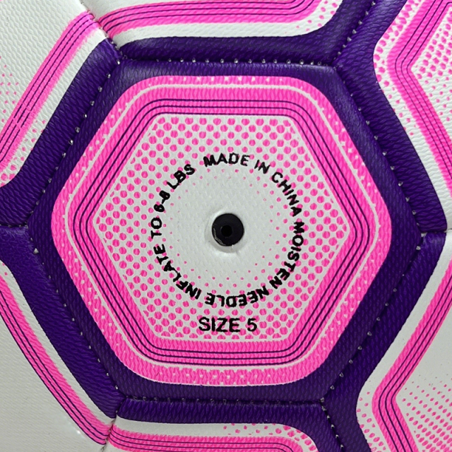 High Quality Size 5 Soccer Ball Machine-Sewn PVC with Print Logo for Sports Training Leisure Competitive Matches,Blue Arc Sport