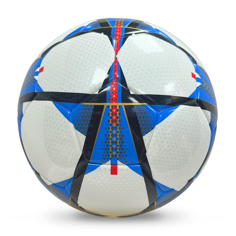 Customizable Adult Soccer Ball Size 5/4 for Indoor/Outdoor Use Glued Match Seamless PU Leather Football Direct from Manufacturer,Blue Arc Sports