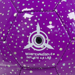 High Quality Size 4 Soccer Ball Machine-Sewn PVC with Print Logo for Sports Training Leisure Competitive Matches,Blue Arc Sport