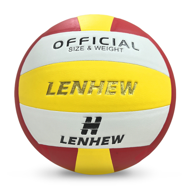 Direct Manufacturer's Customizable Size 5 PVC Leather Hand-Sewn Seamless Volleyball for Indoor/Outdoor Use,Arc Bleu Sports
