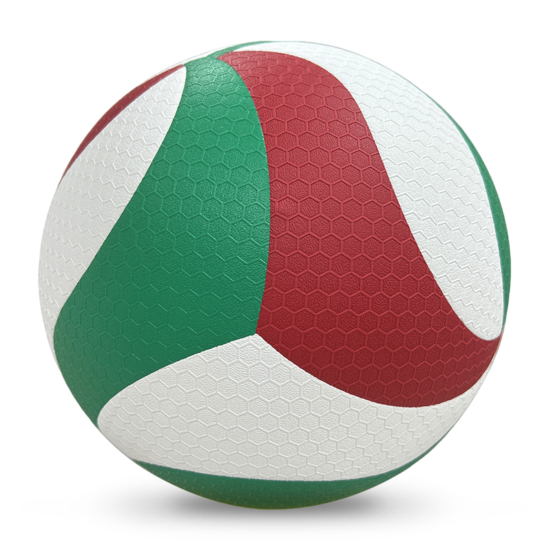 Direct Manufacturer's Customizable Size 5 Hand-Sewn Seamless Leather Volleyball Indoor/Outdoor Use Fibre Material Quality Balls,Blue Arc Sports