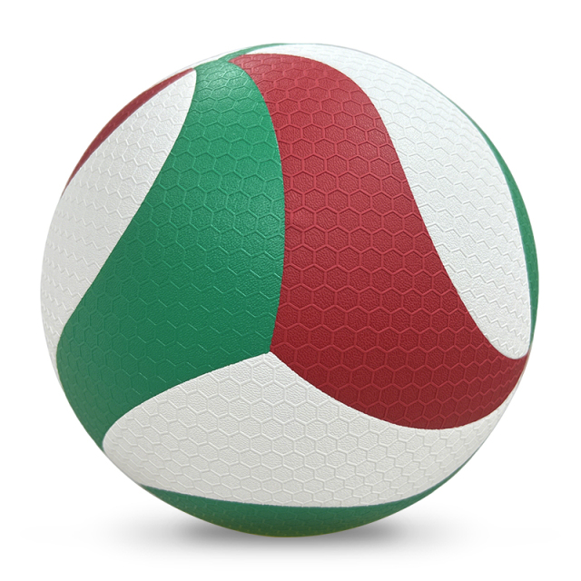 Direct Manufacturer's Customizable Size 5 Hand-Sewn Seamless Leather Volleyball Indoor/Outdoor Use Fibre Material Quality Balls,Blue Arc Sports
