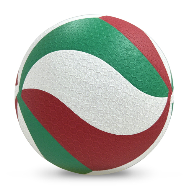 Direct Manufacturer's Customizable Size 5 Hand-Sewn Seamless Leather Volleyball Indoor/Outdoor Use Fibre Material Quality Balls,Blue Arc Sports