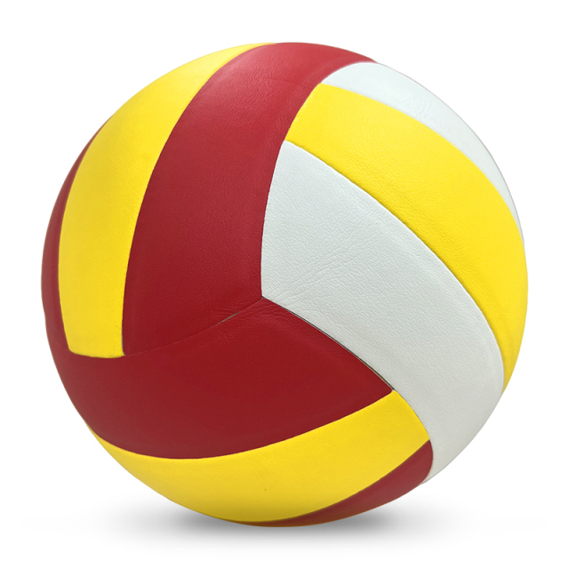 Direct Manufacturer's Customizable Size 5 PVC Leather Hand-Sewn Seamless Volleyball for Indoor/Outdoor Use,Arc Bleu Sports