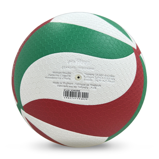 Direct Manufacturer's Customizable Size 5 Hand-Sewn Seamless Leather Volleyball Indoor/Outdoor Use Fibre Material Quality Balls,Blue Arc Sports