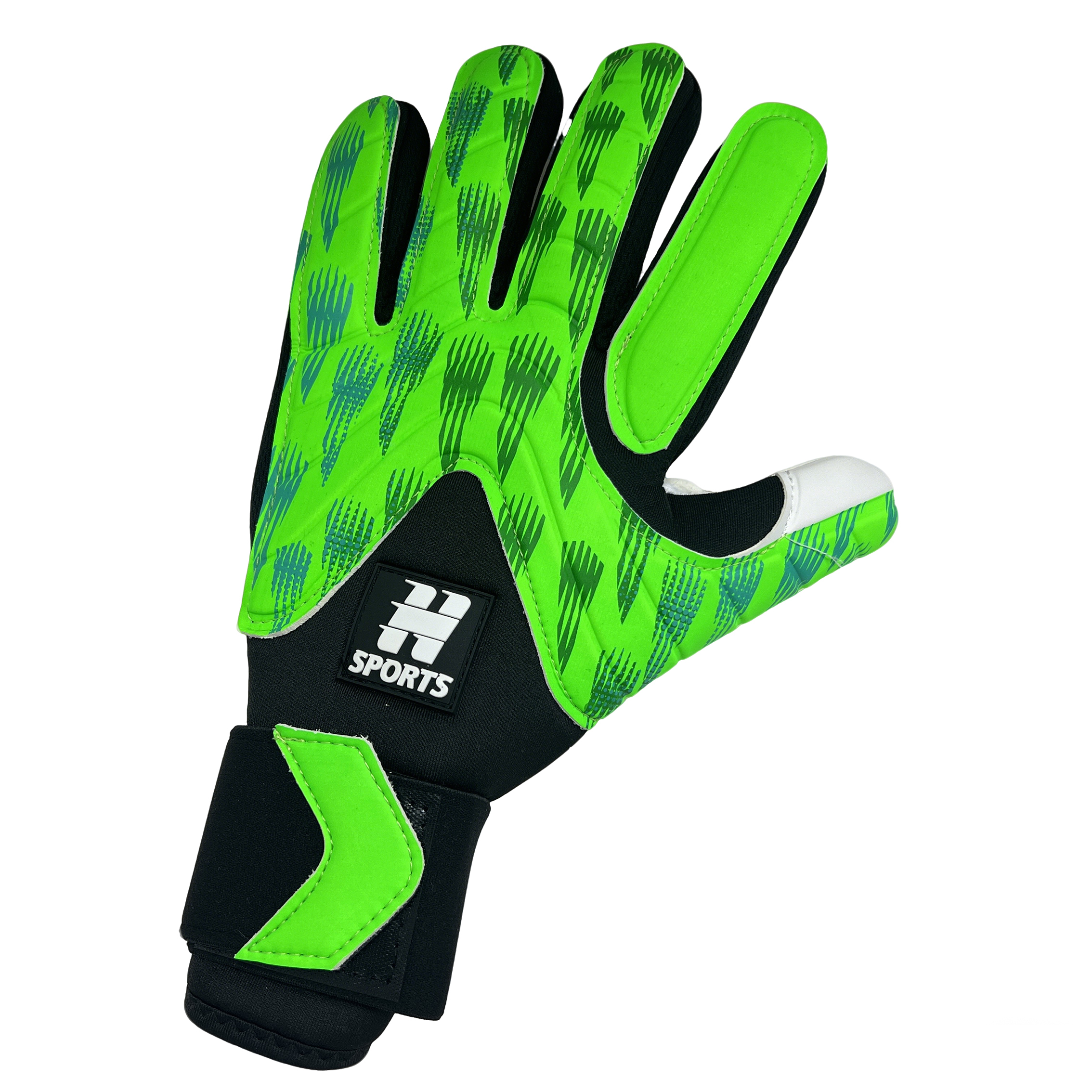 Best Quality Customizable Gaelic Football Gloves New PU Leather Latex Goalkeeper Protection Outdoor Sports Training Guanti,Blue Arc Sports