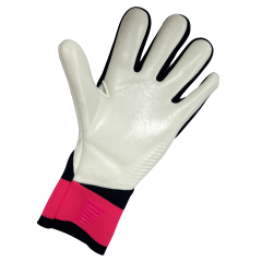 Best-Goalkeeper Professional Football Gloves PU Leather Rubber Latex Breathable Buckle Anti-Slip Anti-Fall Training Outdoor Use,Blue Arc Sports