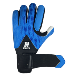 Best Quality Customizable Gaelic Football Gloves New PU Leather Latex Goalkeeper Protection Outdoor Sports Training Guanti,Blue Arc Sport