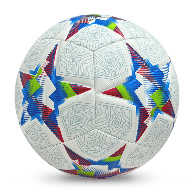 High Quality Size 5 Soccer Ball Machine-Sewn PU with Print Logo for Sports Training Leisure Competitive Matches,بلو آرك سبورتس
