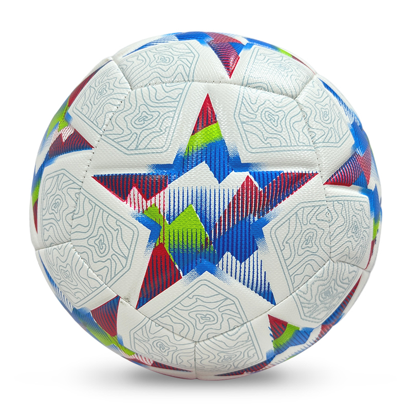 High Quality Size 5 Soccer Ball Machine-Sewn PU with Print Logo for Sports Training Leisure Competitive Matches,بلو آرك سبورتس